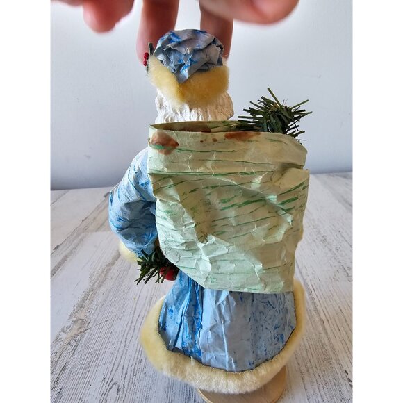 Vintage paper mache Santa band AS IS figurine statue Xmas decor - Picture 4 of 12